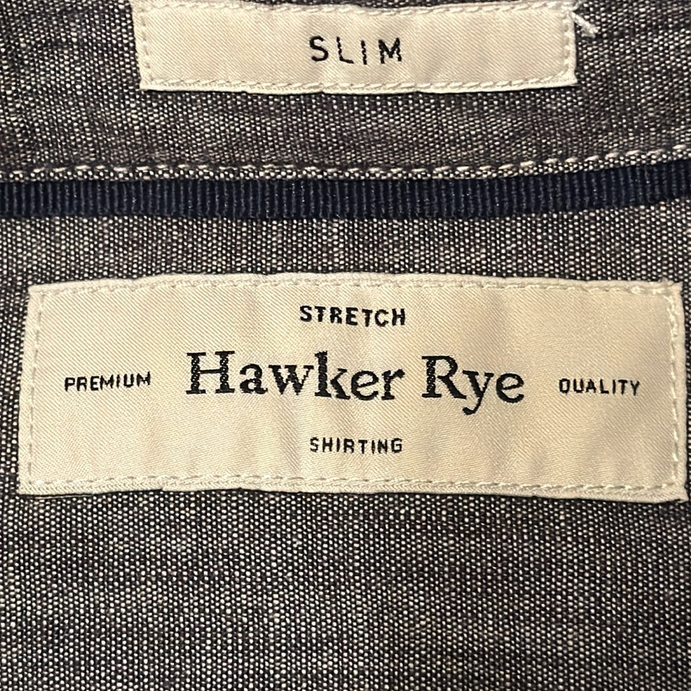 HAWKER RYE Button Down Shirt. Size Medium (Short) for the shorter man - Picture 8 of 11